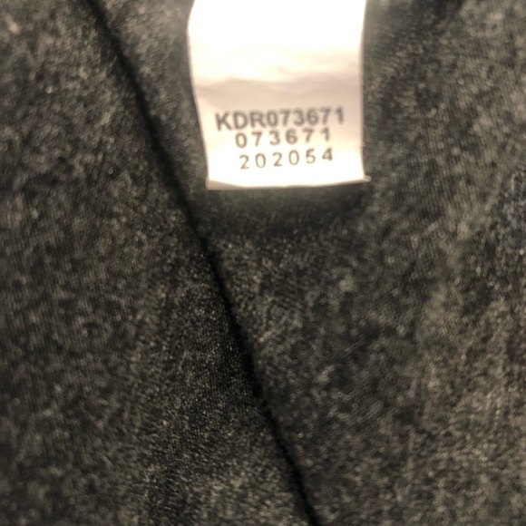 J Jill Wearever Collection Career Charcoal Tie Front Knee Length Dress Medium - Picture 7 of 10